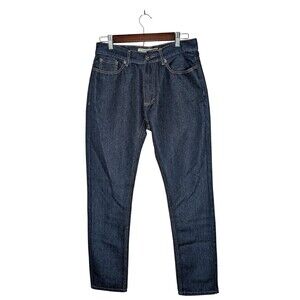 VINTAGE GENES Men's Size 30x32 Dark Blue Slim Leg Denim Jeans
